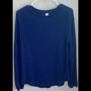 Navy Blue Old Navy Loose Longsleeve Shirt